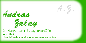 andras zalay business card